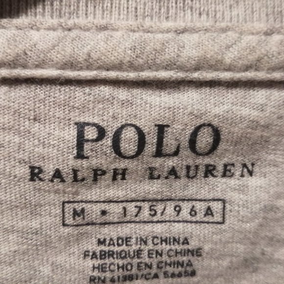 Mens Ralph Lauren Classic Athletic Heather Long Sleeve T-shirt - Picture 2 of 2
